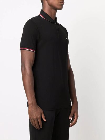 Shop Emporio Armani Polo Shirt In Black