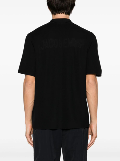 Shop Jacquemus Polo T In Black