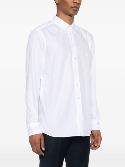 Shop Etro Roma Logo Shirt In White