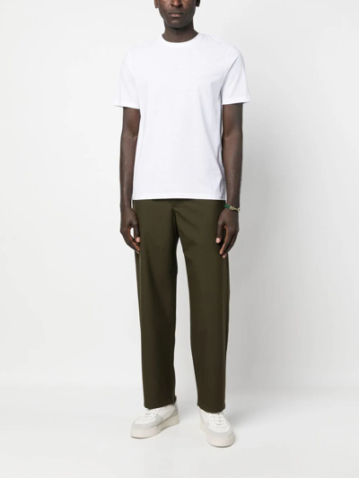 Shop Herno Crepe T-shirt In White