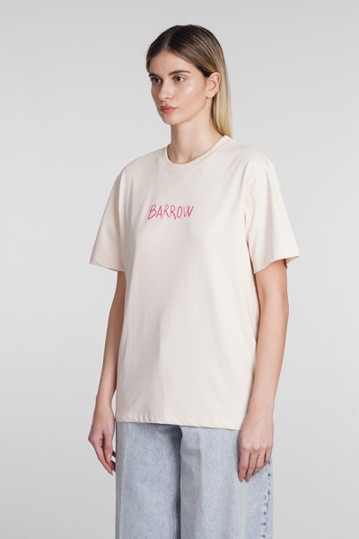 Shop Barrow T-shirt In Beige Cotton
