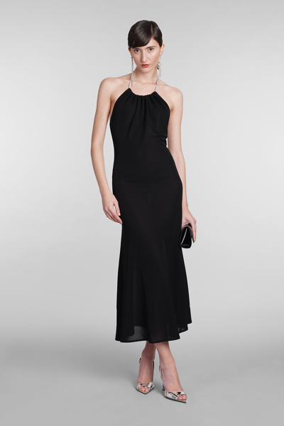 Shop Alexandre Vauthier Dress In Black Viscose
