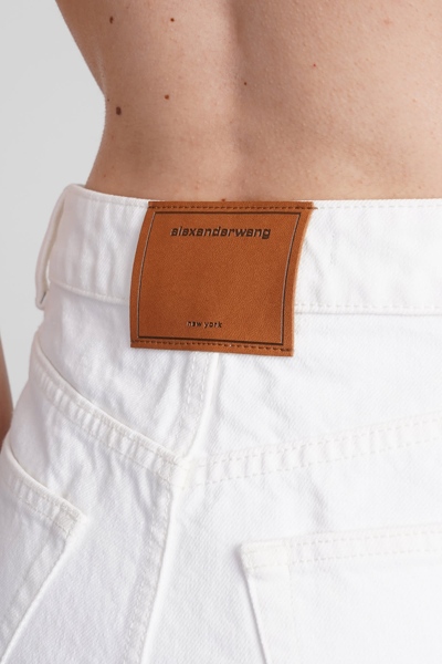 Shop Alexander Wang Shorts In White Cotton