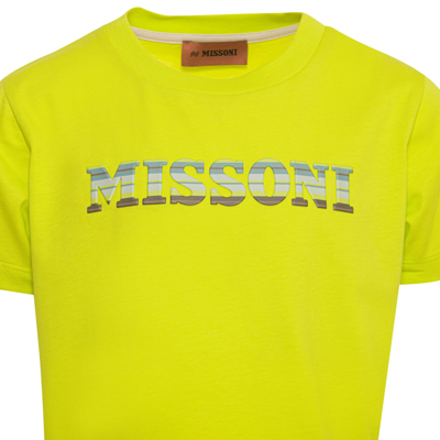 Shop Missoni T-shirt Con Stampa In Yellow