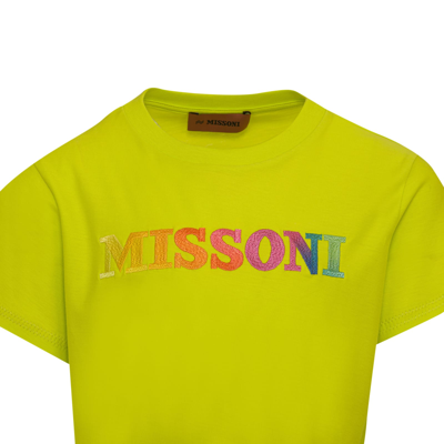 Shop Missoni T-shirt Con Logo In Green
