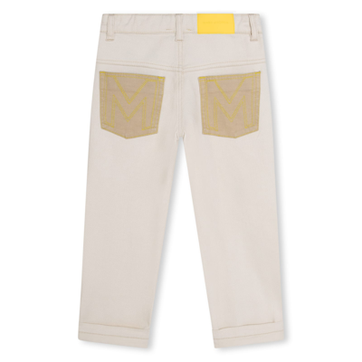 Shop Marc Jacobs Pantaloni Dritti Con Applicazione In Beige