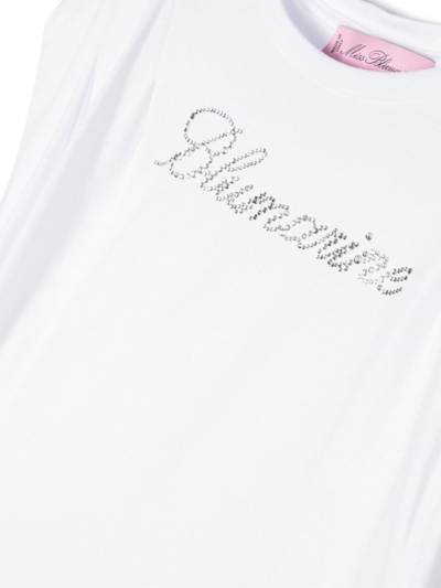 Shop Miss Blumarine T-shirt Con Logo In White