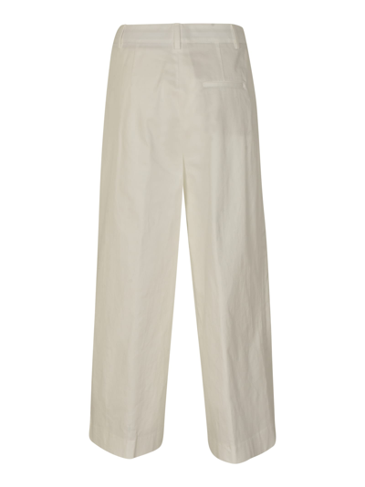 Shop Closed Wide Straight Leg Trousers In Ivory