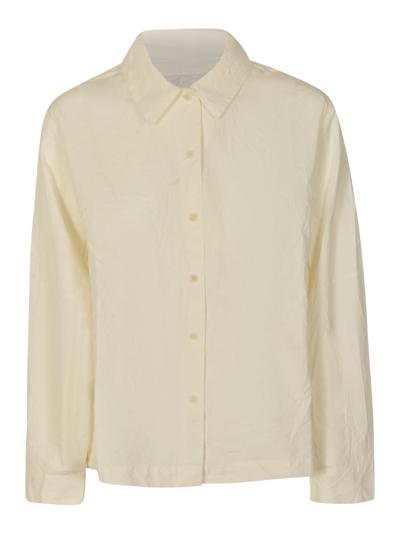 Shop Casey Casey Regular Plain Shirt In Off White