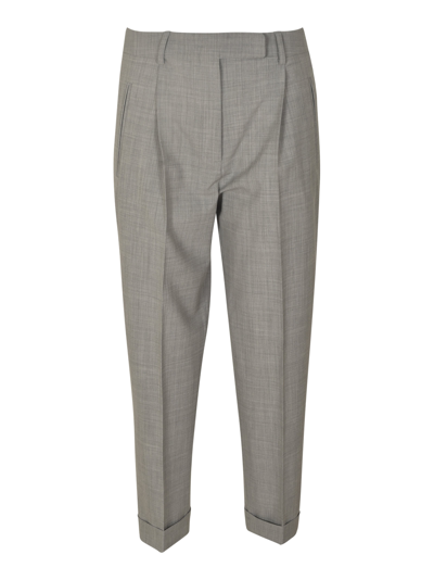 Shop Ql2 Classic Plain Trousers In Gray