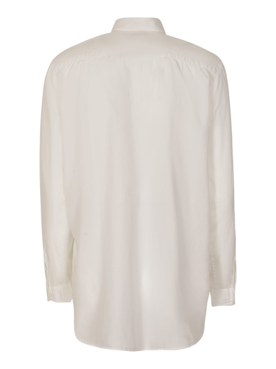 Shop Massimo Alba Patched Pocket Plain Shirt In White