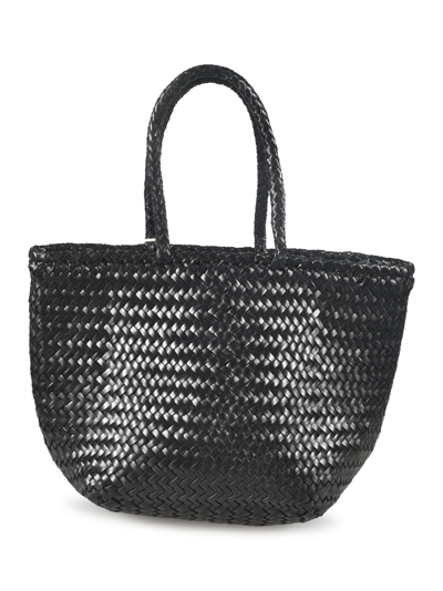 Shop Dragon Diffusion Grace Basket Small Shopper Bag In Black