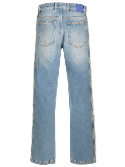 Shop Marcelo Burlon County Of Milan Stonewashed Jeans In Blue