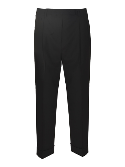 Shop Ql2 Classic Plain Trousers In Black