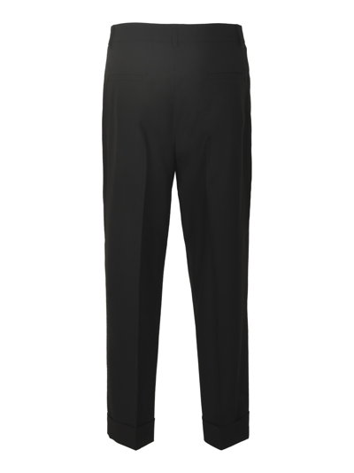 Shop Ql2 Classic Plain Trousers In Black