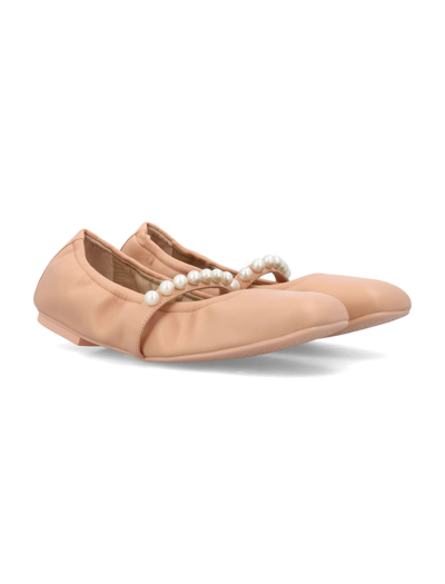Shop Stuart Weitzman Goldie Ballet Flat In Poudre