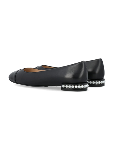 Shop Stuart Weitzman Pearl Flat In Black