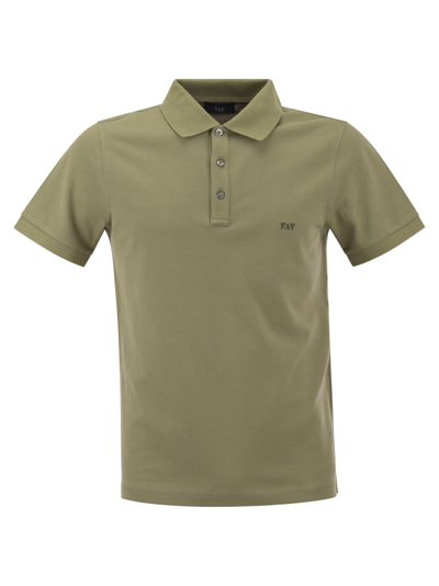 Shop Fay Stretch Polo In Green