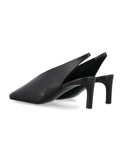 Shop Jil Sander High-heeled Slingback Pumps In Black