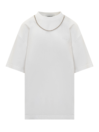 Shop Ambush Ball Chain T-shirt In Blanc De Blanc