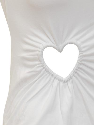 Shop Ambush Heart Shape Tank Top In Blanc De Blanc