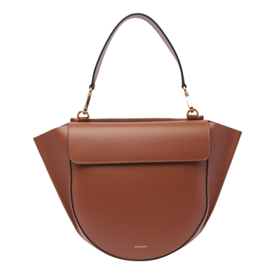Shop Wandler Medium Hortnesia Handbag In Brown