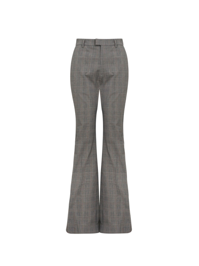 Shop Vivienne Westwood Prince Of Wales Motif Flared Trousers