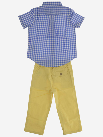 Shop Polo Ralph Lauren Cotton Outfit Set In Red