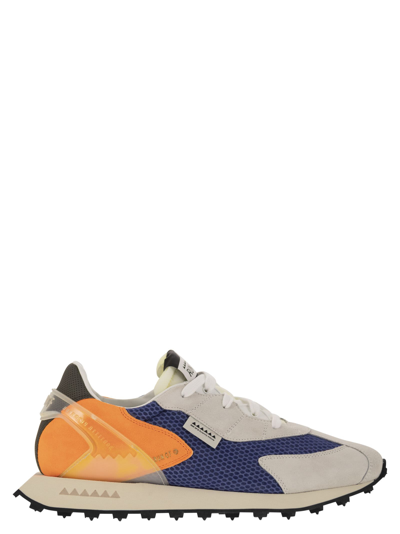 Shop Run Of Piuma - Sneakers In Blu/orange