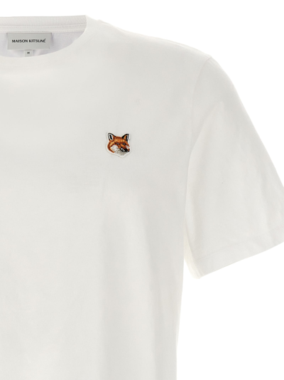 Shop Maison Kitsuné Fox Head T-shirt In White