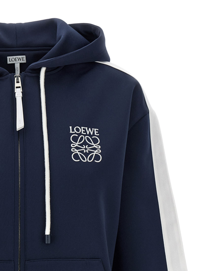 Shop Loewe Marine Hoodie In Blue