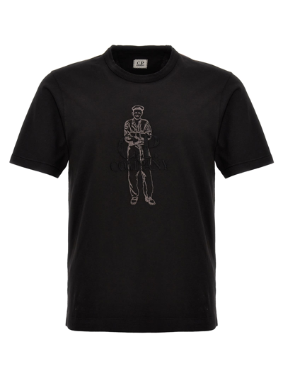 Shop C.p. Company British Sailor T-shirt In Black