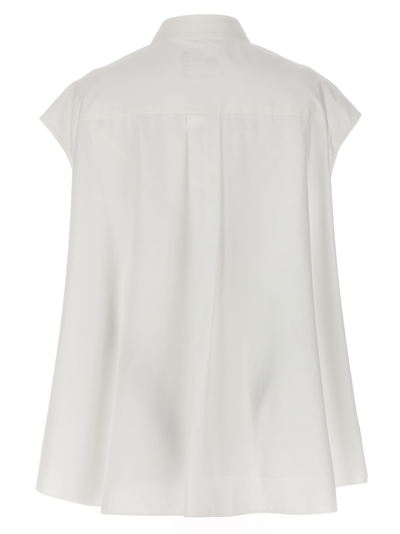 Shop Sacai Overlay Shirt In White