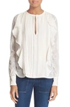 SEE BY CHLOÉ Lace & Ruffle Blouse