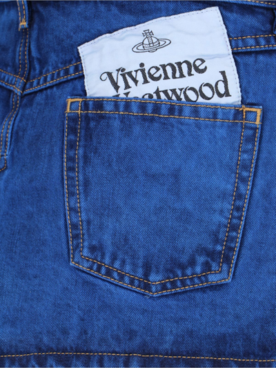 Shop Vivienne Westwood Skirt In Blue