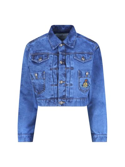 Shop Vivienne Westwood Jacket In Blue