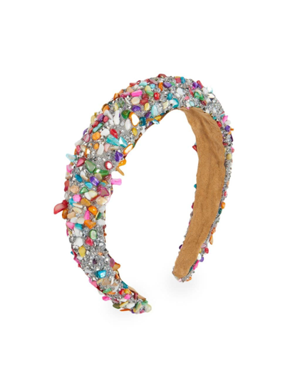 Shop Lele Sadoughi Women's Alice Crystal-embellished Headband In Crystal Confetti
