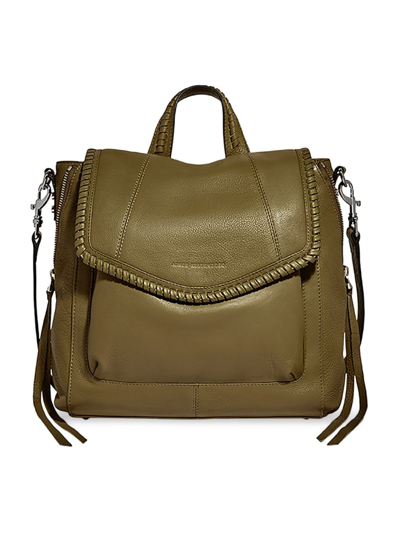 Shop Aimee Kestenberg Women's All For Love Leather Convertible Backpack In Soft Olive