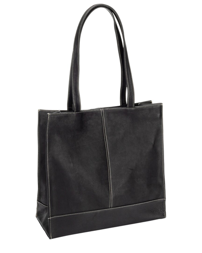 Shop Le Donne Everly Leather Tote In Black