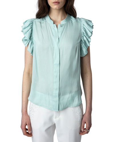 Zadig & Voltaire Ruffled-sleeve Blouse