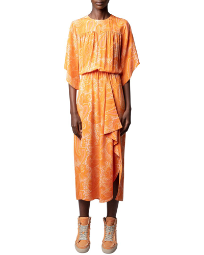 Zadig & Voltaire Rusty Silk Maxi Dress