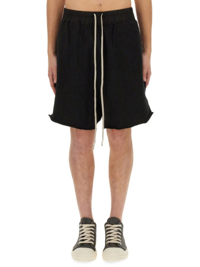 Shop Rick Owens Drkshdw Drawstring Bermuda Shorts In Black