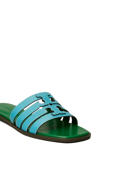 Shop Tory Burch Ines Multistrap Sandal In Skylight/ Spring Forest
