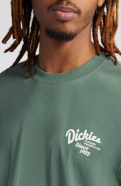Shop Dickies Raven Cotton Graphic T-shirt In Dark Forest