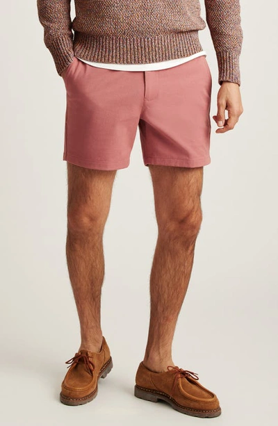 Shop Bonobos Washed Stretch Cotton Chino Shorts In Withered Rose