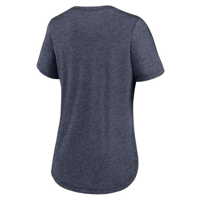 Shop Nike Heather Navy Houston Astros Knockout Team Stack Tri-blend T-shirt