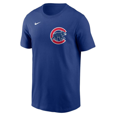 Shop Nike Dansby Swanson Royal Chicago Cubs Fuse Name & Number T-shirt