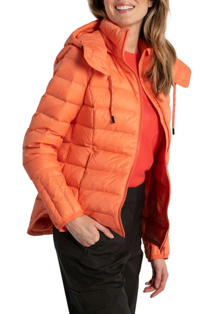 Shop Lole Emeline Water Repellent 550 Fill Power Down Puffer Jacket In Lychee