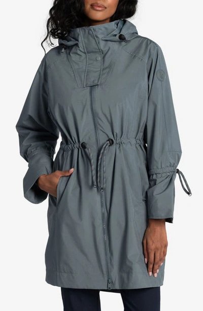 Shop Lole Piper Waterproof Oversize Rain Jacket In Ash