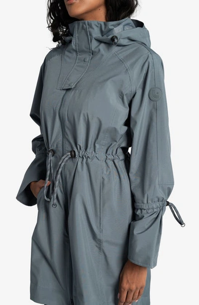 Shop Lole Piper Waterproof Oversize Rain Jacket In Ash